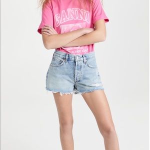 Agolde Parker Denim Shorts